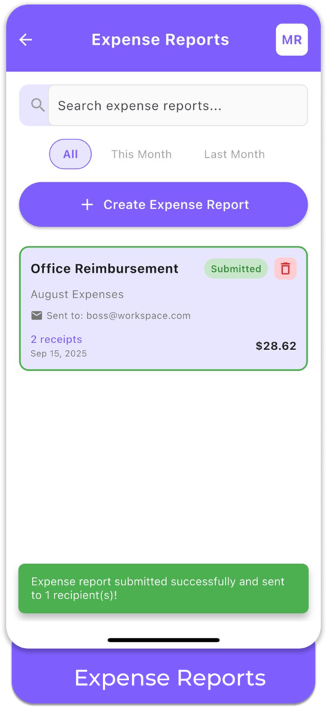 expense reports