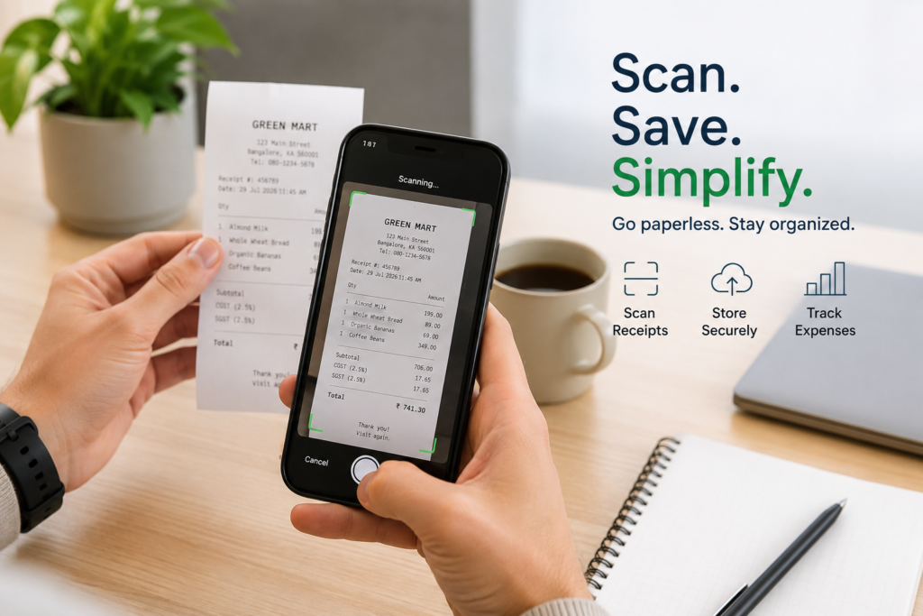paper-less receipt