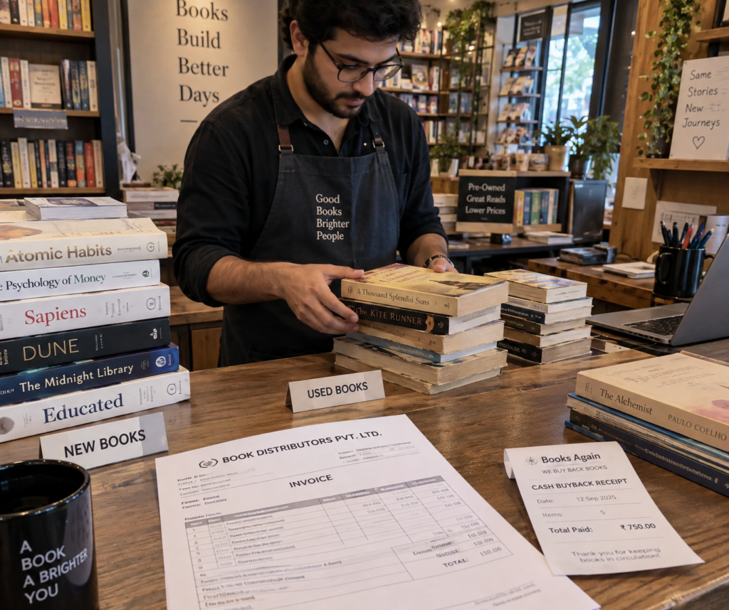 Bookstore Owner Expenses: New vs. Used Inventory Accounting